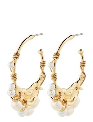 Focus Recycled Hoop Earrings Accessories Jewellery Earrings Hoops Gold...