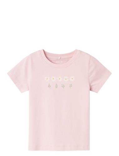 Nmfhanura Ss Top Tops T-Kortærmet Skjorte Pink Name It