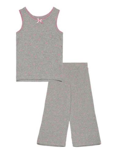 Nmfdinaya Sl Night Set Pyjamassæt Grey Name It