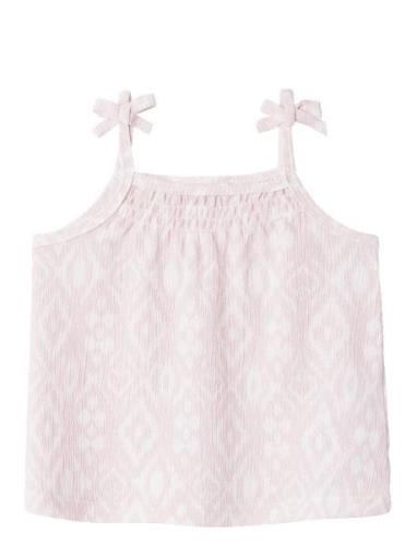 Nmfjilly Strap Top Tops T-Kortærmet Skjorte Pink Name It