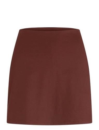 The Skort, High-Rise Kort Nederdel Brown Girlfriend Collective