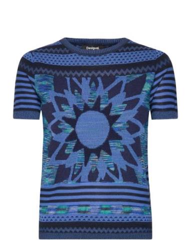 Sun Blue Tops Knitwear Jumpers Blue Desigual