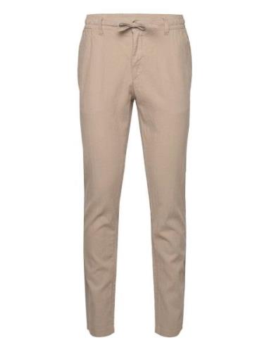 Linen Pants Bottoms Trousers Casual Beige Lindbergh