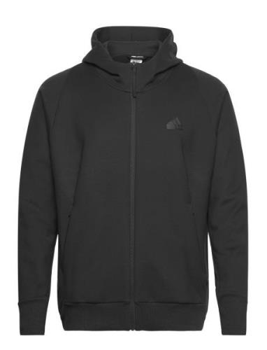 M Z.n.e. Wtr Fz Sport Sweatshirts & Hoodies Hoodies Black Adidas Sport...