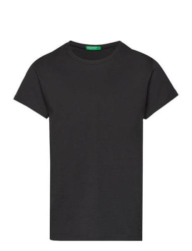 T-Shirt Tops T-Kortærmet Skjorte Black United Colors Of Benetton