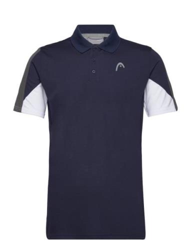 Club 22 Tech Polo Shirt Men Sport Polos Short-sleeved Navy Head