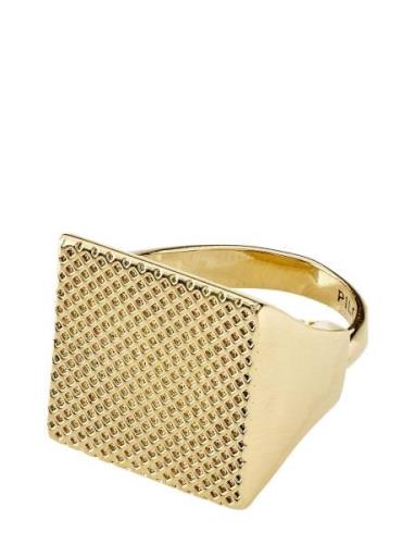 Pulse Recycled Signet Ring Ring Smykker Gold Pilgrim