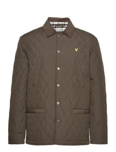 Quilted Jacket Quiltet Jakke Khaki Green Lyle & Scott