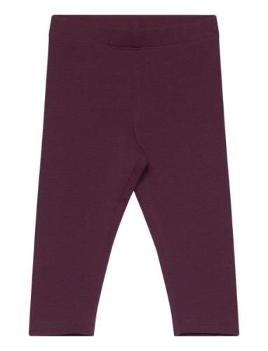 Leggings Brushed Inside Basic Bottoms Leggings Purple Lindex