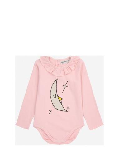 Baby Beneath The Moon Ruffle Body Bodies Long-sleeved Pink Bobo Choses