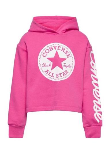 Converse Signature Cropped Hoodie Tops Sweatshirts & Hoodies Hoodies P...