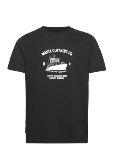 Urho T-Shirt Tops T-Kortærmet Skjorte Black Makia