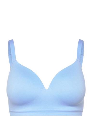 Bra Flora Seamless Lingerie Bras & Tops Soft Bras Non Wired Bras Blue ...