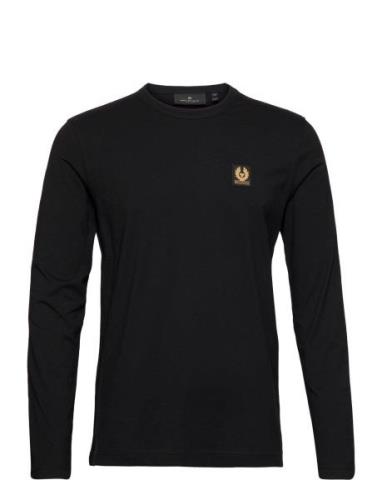 Belstaff Long Sleeved T-Shirt Black Designers T-Langærmet Skjorte Blac...