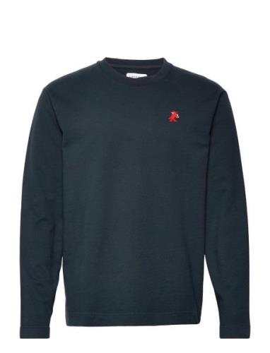 Voleur Long Sleeve Designers T-Langærmet Skjorte Navy Libertine-Libert...