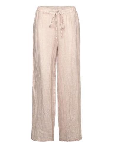 Crbellis Linen Pant Bottoms Trousers Linen Trousers Beige Cream