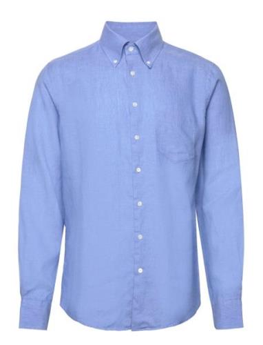 Jerry Shirt Tops Shirts Linen Shirts Blue SIR Of Sweden