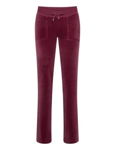 Del Ray Pocket Pant Cherry Blossom Bottoms Trousers Joggers Burgundy J...