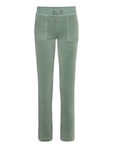 Del Ray Pocket Pant Cherry Blossom Bottoms Trousers Joggers Green Juic...