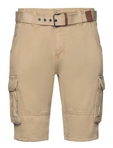 Inmonroe Bottoms Shorts Cargo Shorts Beige INDICODE