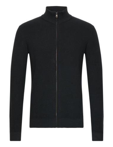 Bhcodford Fullzip Knit Noos Tops Knitwear Full Zip Jumpers Black Blend