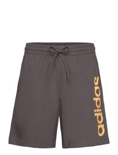 M Lin Sj Sho Sport Shorts Sweat Shorts Brown Adidas Sportswear