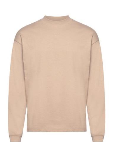 Daposo Designers T-Langærmet Skjorte Beige HUGO