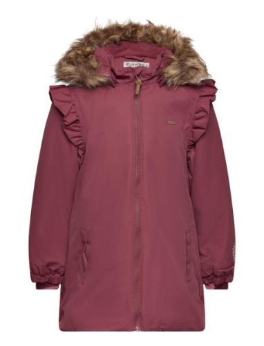 Snow Jacket Outerwear Jackets & Coats Winter Jackets Red Minymo