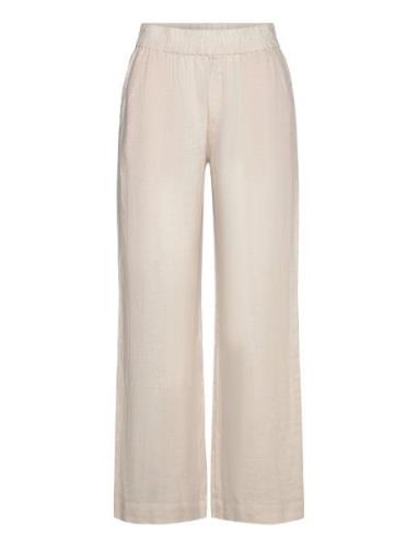 Phillipa-M Bottoms Trousers Linen Trousers Beige MbyM