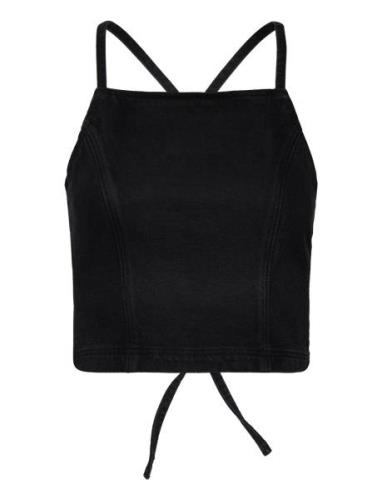 Y2K Top Black Salt Tops Crop Tops Sleeveless Crop Tops Black ABRAND