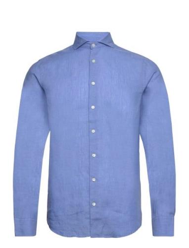 Agnelli Shirt Tops Shirts Linen Shirts Blue SIR Of Sweden