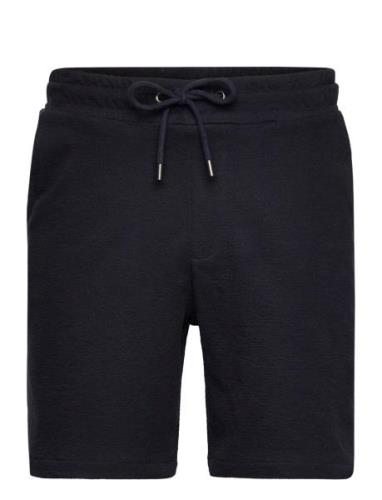 Calton Structured Shorts Bottoms Shorts Sweat Shorts Navy Clean Cut Co...