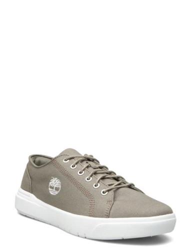 Seneca Bay Low Lace Up Sneaker Light Taupe Canvas Designers Sneakers L...