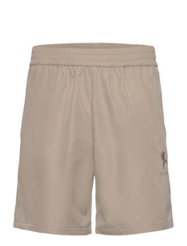 Relaxed Track Shorts Bottoms Shorts Sweat Shorts Beige Roots By Han Kj...