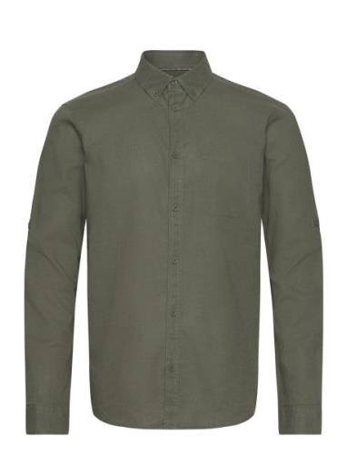 Inglobe Tops Shirts Linen Shirts Green INDICODE