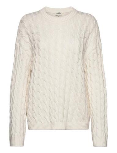 Cable Knit Sweater Designers Knitwear Jumpers White Julie Josephine