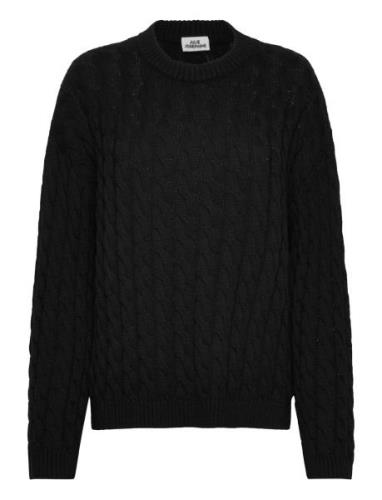 Cable Knit Sweater Designers Knitwear Jumpers Black Julie Josephine