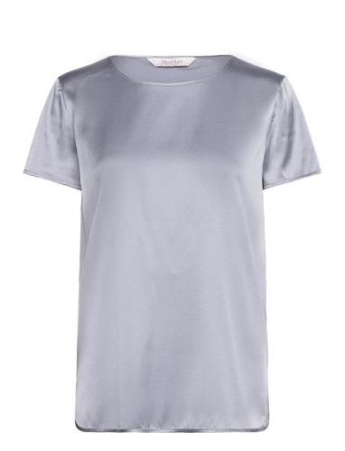 Cortona Designers T-shirts & Tops Short-sleeved Blue Max Mara Leisure