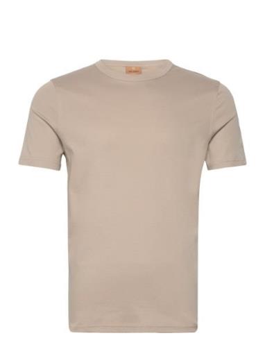 Perry Crunch O-Ss Tee Tops T-Kortærmet Skjorte Beige Mos Mosh Gallery