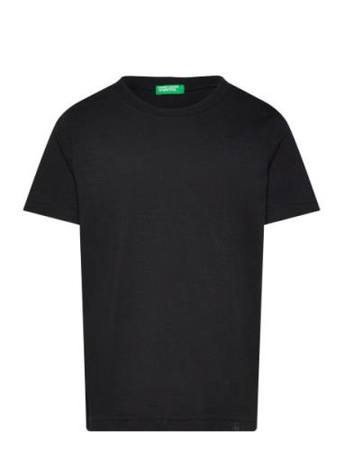 T-Shirt Tops T-Kortærmet Skjorte Black United Colors Of Benetton