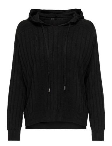 Onlnew Tessa Ls Hood Detail Pul Noos Knt Tops Knitwear Jumpers Black O...