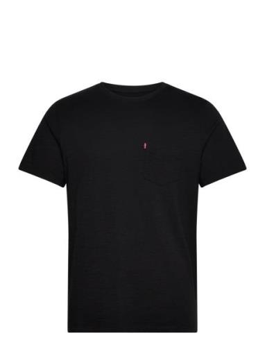 Ss Classic Pocket Tee Mineral Tops T-Kortærmet Skjorte Black LEVI´S Me...