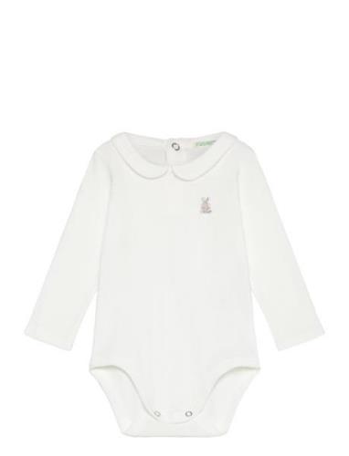 Bodysuit L/S Bodies Long-sleeved White United Colors Of Benetton