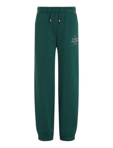 Th Logo Puff Print Sweatpants Bottoms Sweatpants Green Tommy Hilfiger