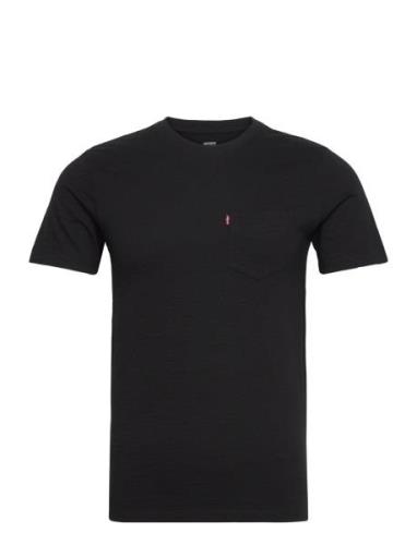 Ss Classic Pocket Tee Mineral Tops T-Kortærmet Skjorte Black LEVI´S Me...