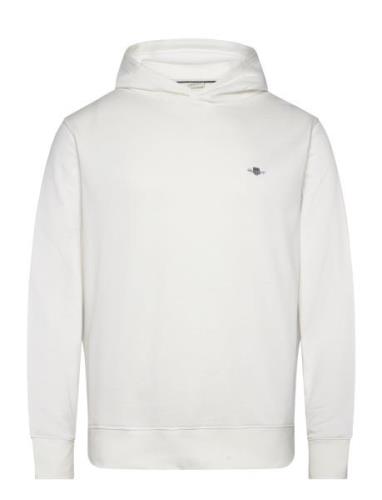 Reg Emb Archive Shield Hoodie Tops Sweatshirts & Hoodies Hoodies White...