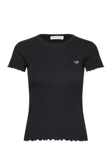 Folies Mini Patch Coeur/ Gots Tops T-shirts & Tops Short-sleeved Black...