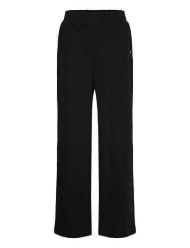 Jersey Pants - Sille Fit Bottoms Trousers Wide Leg Black Coster Copenh...