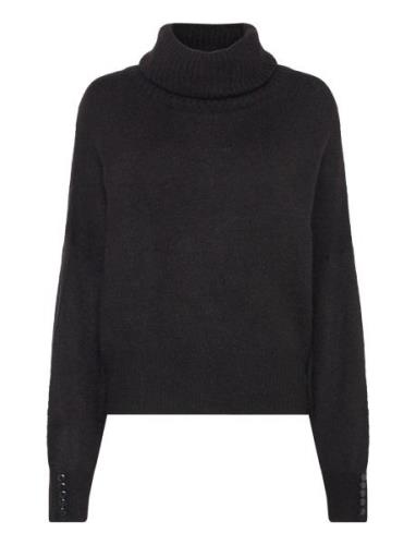 Ihkamara Rn2 Tops Knitwear Turtleneck Black ICHI