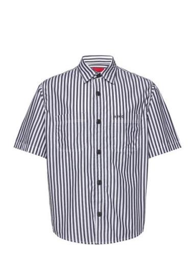 Eratino Tops Shirts Short-sleeved Navy HUGO